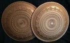 2x Anatolia Turkish 13  Inch Glass Serving Plate New Red Gold Black Blue