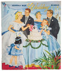 Vintage Original Merrill Paper Dolls The Heavenly Blue Wedding Incomplete Set