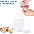 Exceart 20pcs Empty Pill Bottle Portable Plastic Medicine Holder Container Case