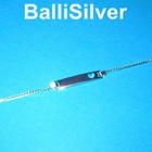 Sterling Silver 925 Child   Baby Heart Id Bracelet 6  - Genuine Italian Silver