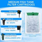 12pcs Medium Filter Cartridges For Tetra Whisper Bio-bag Fish Tank Filters