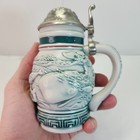 Avon Endangered Species Mini Stein Set Of 6 W  Lids Elephant Panda Whale   More 