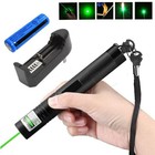 Rechargeable 532nm Green Laser Pointer Pen Visible Beam Light Teaching Lazer