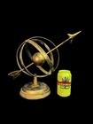 Vintage Brass Armillary Sphere Globe Decor     Steampunk Astronomical 12 