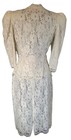 Vintage Lace Wedding Suit 11 12 Cachet Bari Protas Ivory 2 Piece Skirt jacket 