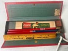 Rare Vintage1930s Drink Coca-cola Red Pencil Box Blotters Ruler Eraser Pencils C