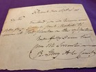 War Of 1812 Court Martial Order Fredrich Town Maryland 1811 Sgd Robt Perry  1835