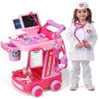 Kids Doctor Kit Toy For Toddlers Ages 2-5 - Fun Medical Playset In Pink
