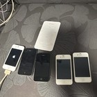 Apple Iphone Smartphones Mixed Models Various Colors Lot Of 5