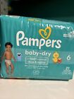 Pampers Baby-dry Diapers  Size 6  35 lb  21 Ct Sesame Street
