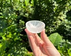 2  Round Selenite Charging Bowls  polished Selenite Crystal Bowl  Selenite Bowl 