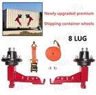 New Upgrade Superior Shipping Container Wheels 8x 6 5 Lug container Mobile Kits