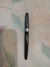 Eversharp Chrome Trim   Black Cap  Barrel Fine Flexible 14k Gold Nib