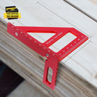 3d Multi-angle Measuring Ruler 45   90   Aluminum Woodworking Square Tool