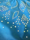 Gk Elite Xlaurie Hernandez Leotard  Sparkly Blue Leo swim  Size Cl Child Large