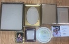 8 Vintage Picture Frames- Gold   Silver Tone  Brass  Wood  Metal-8x10 To 2 5x3 5