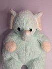 Ty Elephant Baby Plush Mint Green Rattle Stuffed Animal 2000 Vintage
