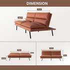 Futon Sofa Bed  Memory Foam Futon Couch With Adjustable Backrest  Multi-function