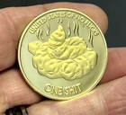 Funny Adult Flip Coin Good Luck Heads Tails Token Gv