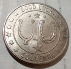 Statue Of Liberty Good Luck Souvenir Lucky Horseshoe Wishbone Stars Token Coin