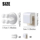 Wall Mounted Silicone Toothbrush Toothpaste Holder Storage Rack Holders Set m   