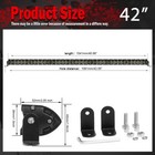 For Can-am Commander 1000 maverick Roof 40   7  Led Light Bar 2  Dual Lens Pods