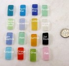 Curved Rectangle Pendant Beads  You Pick Color  Matte Sea Glass Finish  2 Pieces