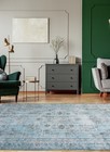 Traditional Light Blue Hand-knotted Area Rug 6 1  X 9 7  Oriental Carpet