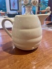 Vintage Bauer Pottery Ivory Cream Pitcher 6    California Art Pottery Ringware
