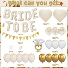 Sand White Bachelorette Party Decorations  Nude White Bride To Be Bridal Shower
