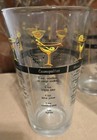 4 Vtg Libbey Cocktail 7 Recipe 5 75  Drink Barware  Atomic Mcm Retro Glasses