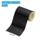 2pcs Reflective Tape 2 x 10ft Waterproof Safety Warning Tape Black
