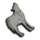 Pinmart s Gray Howling Wolf Wild Animal Enamel Lapel Pin