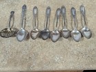 8 Antique  Sterling Silver Spoons Lot     Gorham  John Hancock Silver   Fine Art