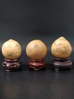              Group Vintage Chinese Carved Horse Snake Fish Art Hulu Gourd Rosewood Stand