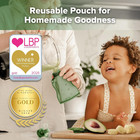 Yummy Pouch Reusable Baby Food Pouch  Reusable Pouches For Toddlers Kids Squeeza