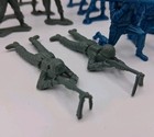 Vintage Marx Wwii Toy Soldiers Lot Of 38 Blue   Grey