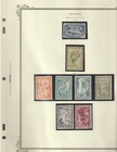 Greece Collection 18 Scott Album Pages 249 Stamps 1950-1976 Used  Mlh   Mnh 