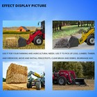 4000lbs 43  Tractor Pallet Forks Skid Steer Loader Bucket Clamp Forks 1500lb 30 