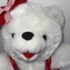 2018 Snowflake Teddy Plush Girl  13    Dan Dee Red Dress Christmas Lights Bow