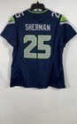 Nike Women s Seattle Seahawks Richard Sherman  25 Nfl On Field Jersey Navy Sz Xl