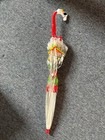 Vintage 1960s Peanuts Snoopy Charlie Brown Celluloid Kids Parasol Umbrella
