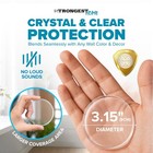 Strongest Home Wall   Door Handle Stopper 3 15  Set Of 4 Pieces Clear Rubber    