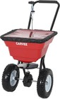 Heavy Duty 100lbs Push Lawn Spreader  13in All Terrain Wheels 12ft Coverage