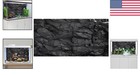 72x24 Inches Black Rock Aquarium Background Vinyl For Fish Tank Terrarium