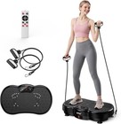 Vibration Plate Exercise Machine Power Vibrate Stand Shake Board 350lbs Capacity