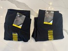 New With Tags 2 Pair Members Mark Everyday Perforated Leggings Black Size Medium