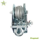 Hand Winch Steel Cable Crank Gear Winch Atv Boat Trailer 600 Lbs