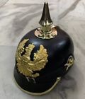 Prussian Spiked Wwi Replica Leather Helmet German Pickelhaube Helmet Halloween