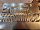 Old English Tipt Gorham Sterling Silver Flatware Set 8 Service 50 Pcs Dinner